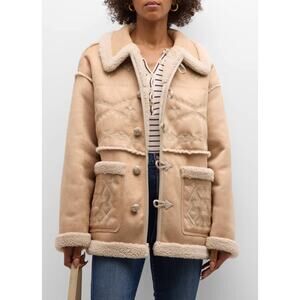 Mother The Toasty Faux Suede Jacket size L large